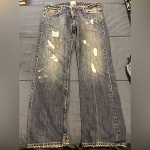 L.O.G.G. Label Of Graded Goods Women’s Distressed Flare Denim Jeans Waist 33